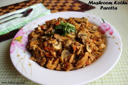 Picture of Mushroom Kothu Parotta